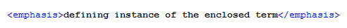 DocBook Tag for Definition DocBook Tag for Definition