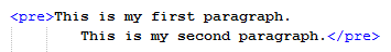 HTML Tag for Pre-formatted Text HTML Tag for Pre-formatted Text
