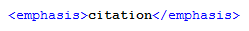 DocBook Tag for Citation DocBook Tag for Citation