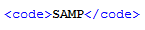 DocBook Tag for a Fragment of Sample Text DocBook Tag for a Fragment of Sample Text