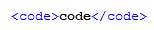 HTML Tag for a Fragment of Code HTML Tag for a Fragment of Code