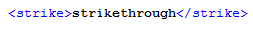 HTML Tag for Strikethrough HTML Tag for Strikethrough