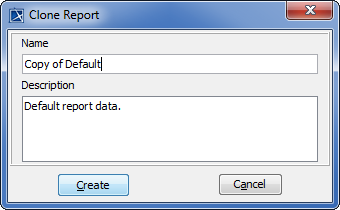 Clone Template Dialog Clone Template Dialog