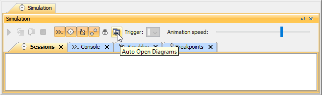 Auto Open Diagrams button