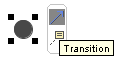 The Transition Icon on the Smart Manipulator Toolbar