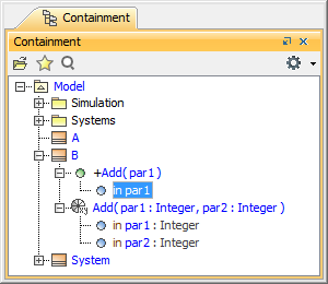 Creating New Parameter 'par1' of the Operation Add