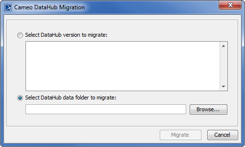 Migrate DataHub Dialog
