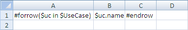 Sample of Wrapped Text (Column B) in an XLSX Report Template