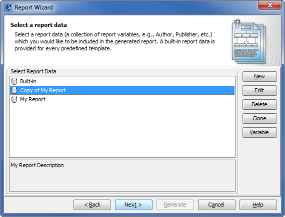 Copy of My Report Created in the Report Data Management Pane