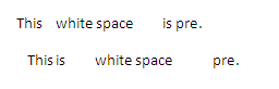 White-space Style Outputs