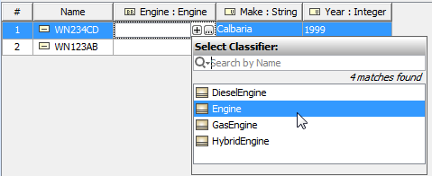 Choosing subtype for new instance