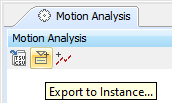The Export to Instance Toolbar Button on a Time Series Chart