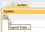 The Export Data Button of the Timeline Chart