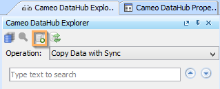 The Add Data Source button on the DataHub explorer toolbar