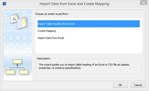The Excel Import wizard interface