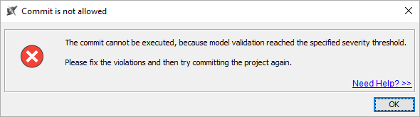 MagicDraw 19.0 LTR SP2 > Pre-commit validation > Commit_is_not_allowed_error.png