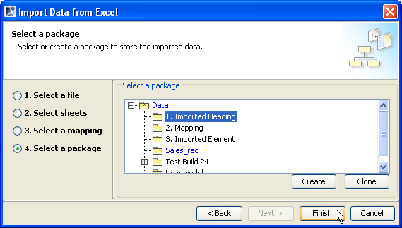 The Select a Package Option Page