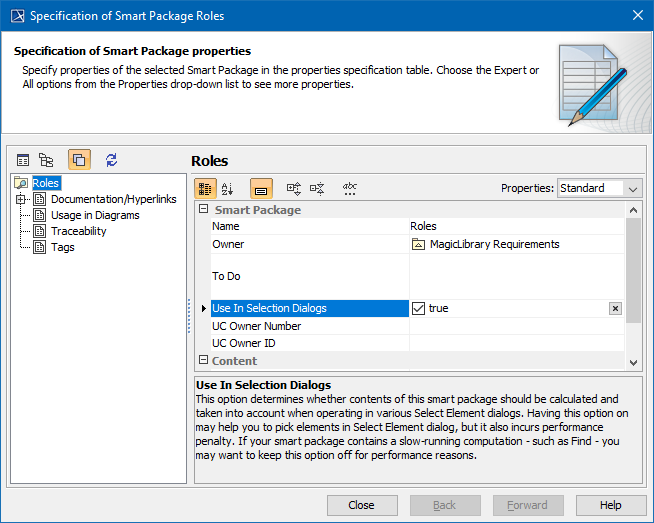 MagicDraw 19.0 LTR SP3 > Smart Package > smart_package_specification_window.png