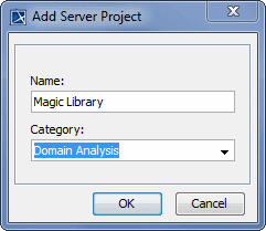 Add Server Projects dialog