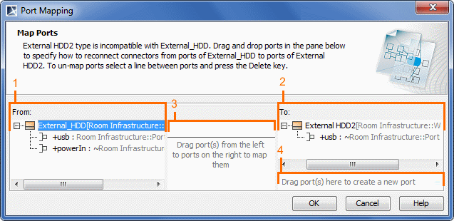 Port Mapping dialog