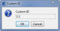 Set Custom ID dialog