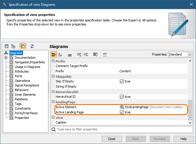 Magic Collaboration Studio 2021x Refresh2 > Customizing the appearance of a project portal > specification_window_of_a_view.png